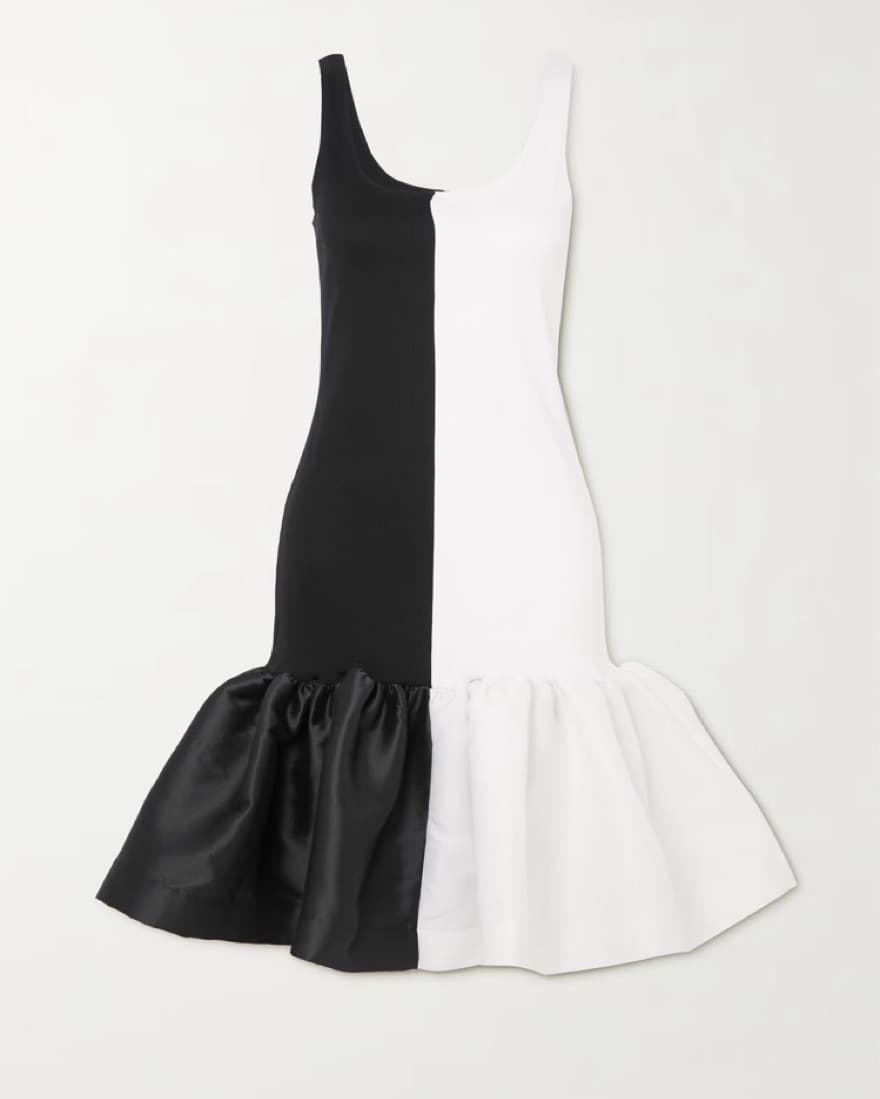 Marques Almeida Ribbed Puffed Hem Dress  - Image 3