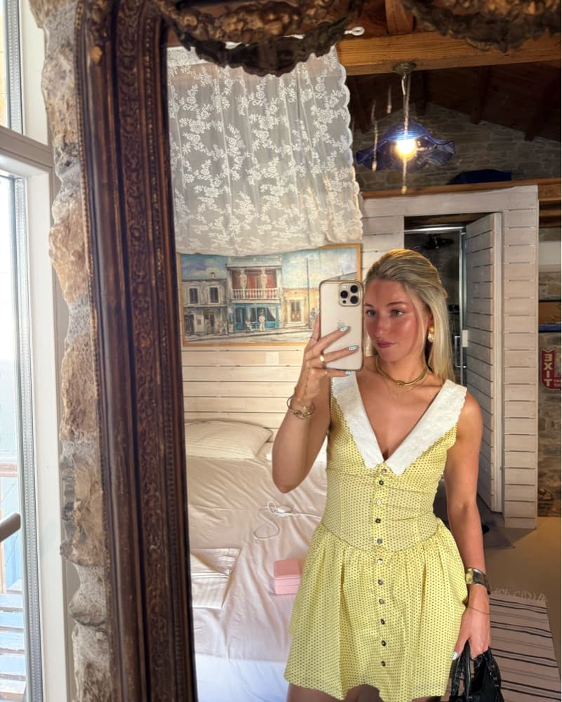 Yellow Polka Dot Dress - Image 1