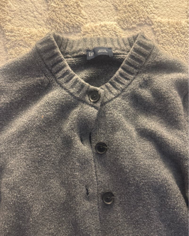  Gap cash soft charcoal color button up  - Image 2