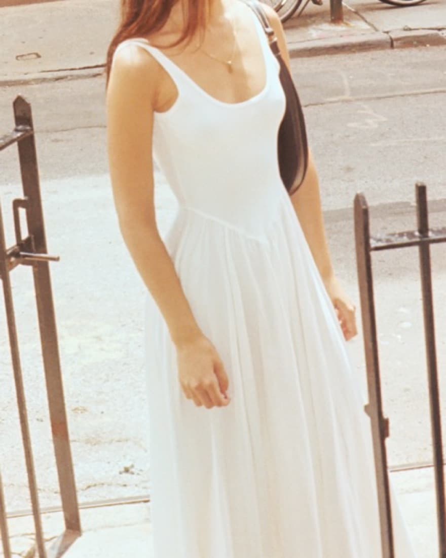 White Vintage Dress - Image 2