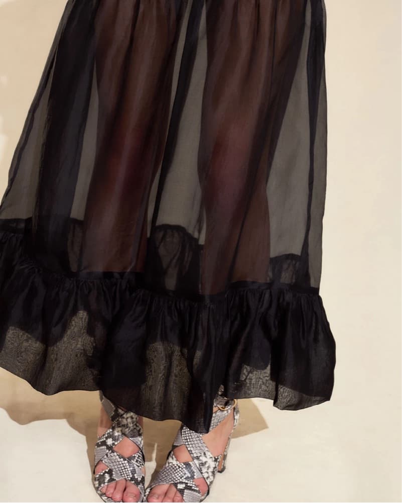 Serafina Silk Skirt - Image 2