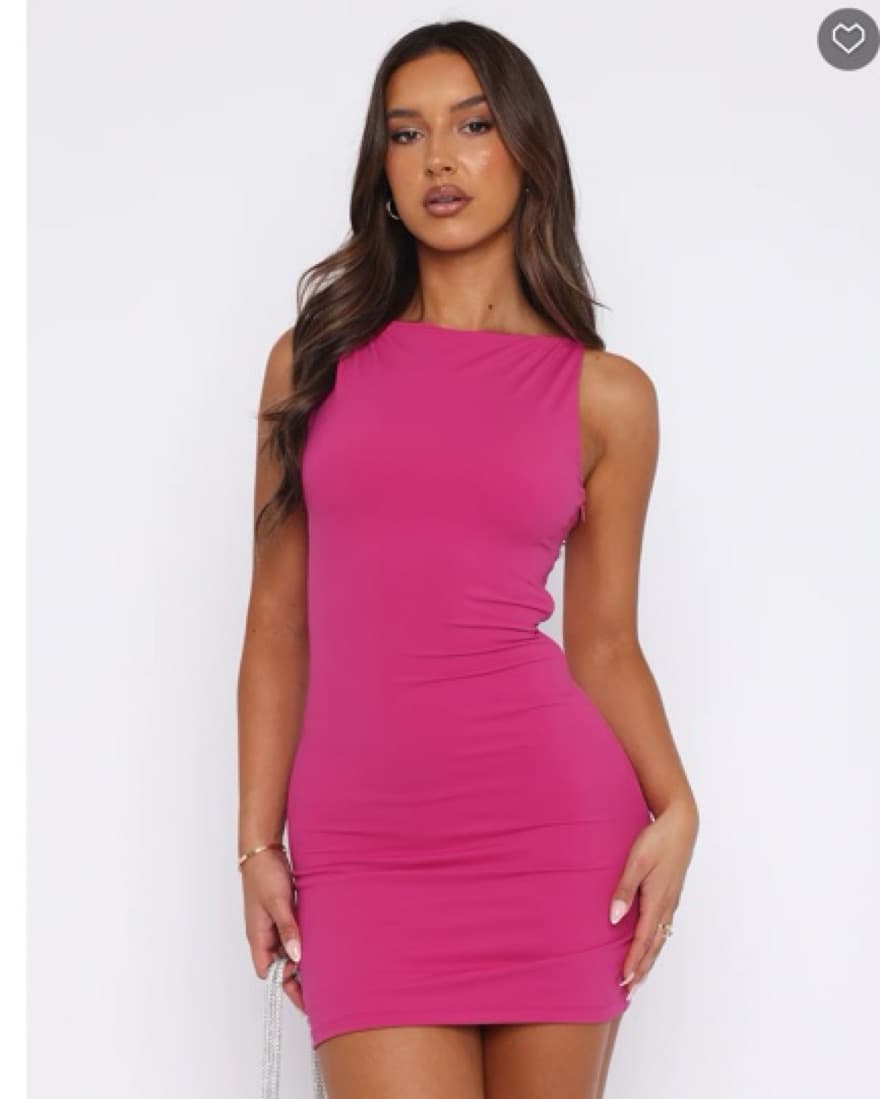 Vibrant Pink Bodycon Mini Dress - Image 3