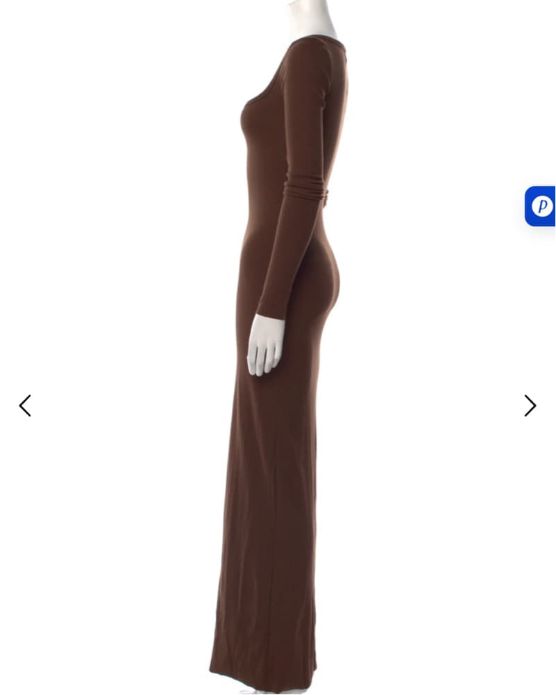 Eterne  Brown Maxi Dress  - Image 3