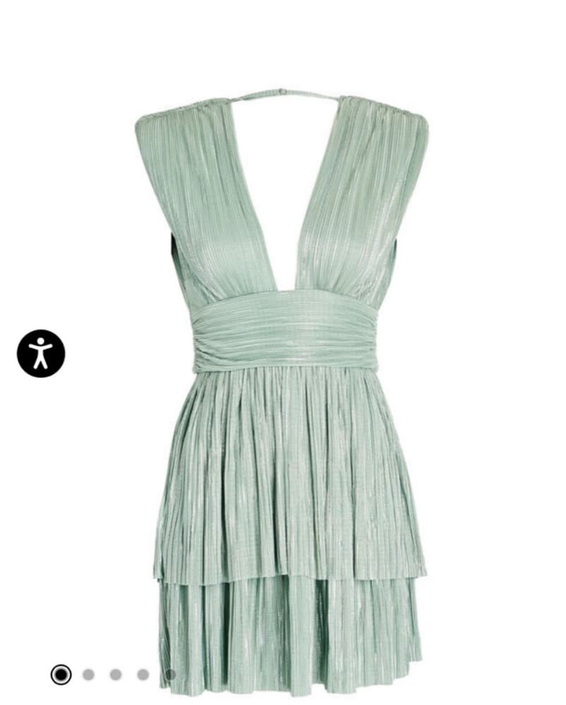  Cocktail Mint Green Mini Dress  - Image 3