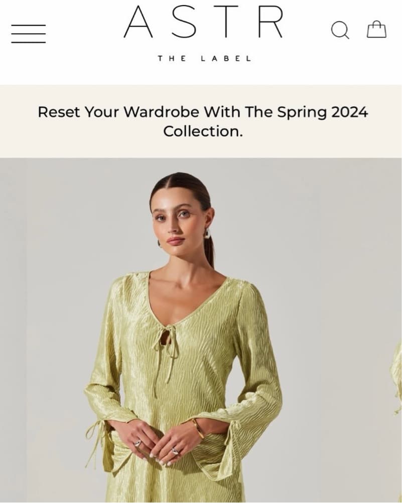 ASTR The Label Long Sleeve Mini Dress - Image 2