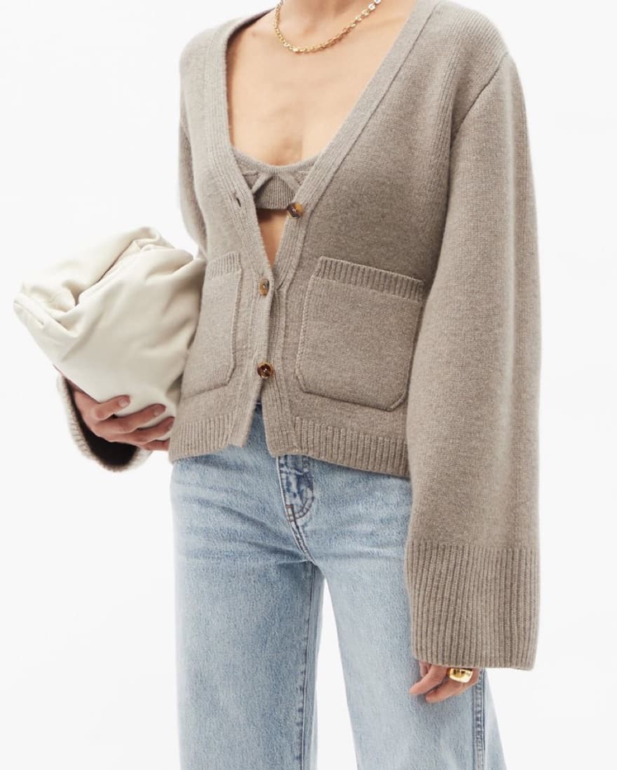 Khaite Scarlet Cardigan XS in Barley - Image 1
