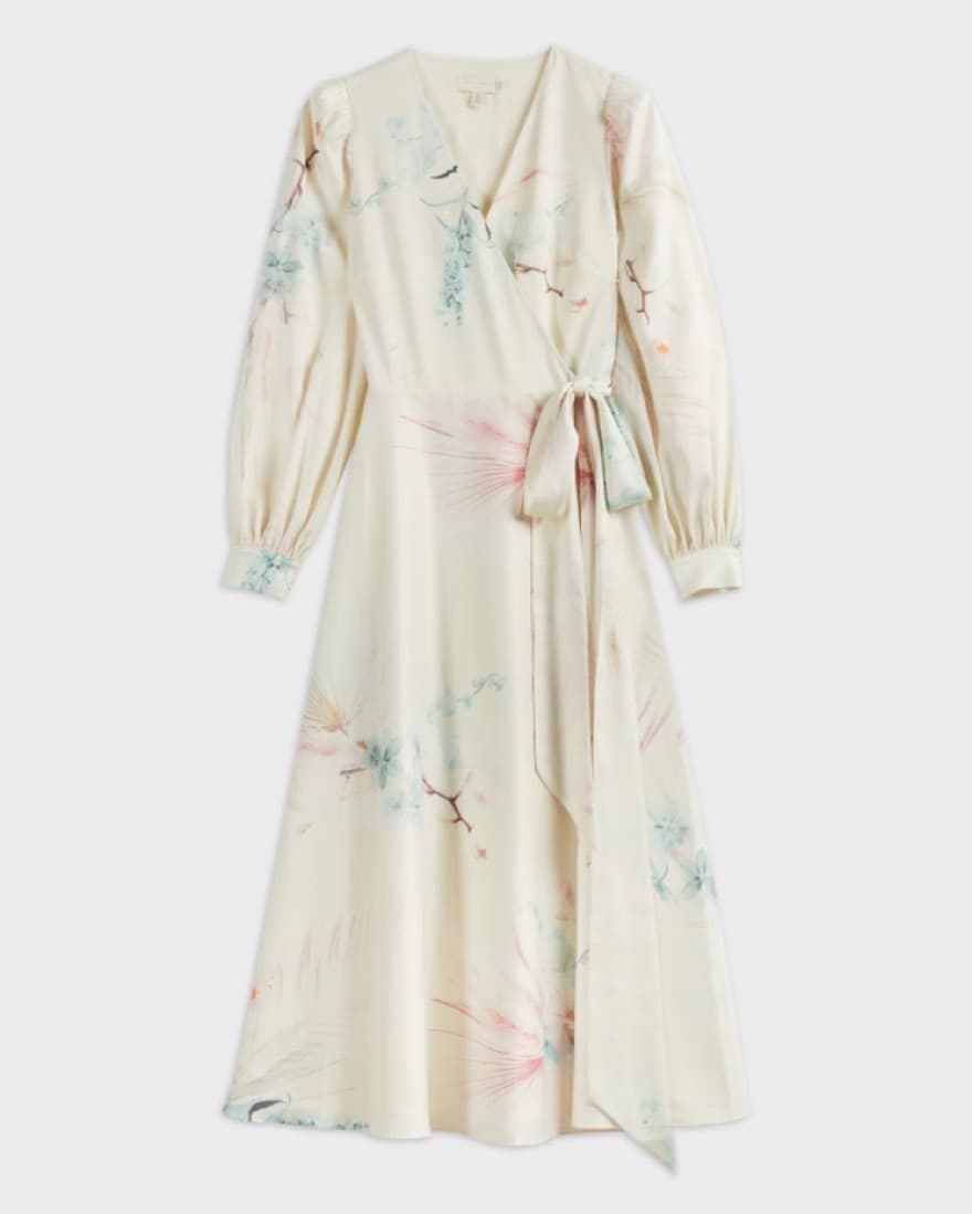 Ted Baker Flosssi Floral Wrap Midi Dress - Image 1