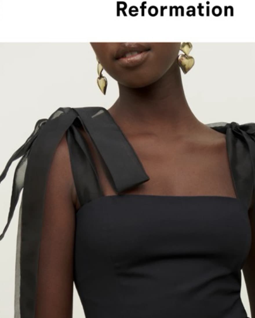 Reformation Tulle Bow Top - Image 1