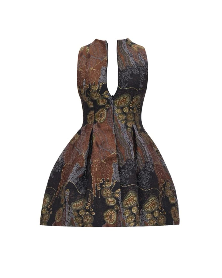 ANDREA IYAMAH VENTI DRESS -KAVA JACQUARD - Image 6