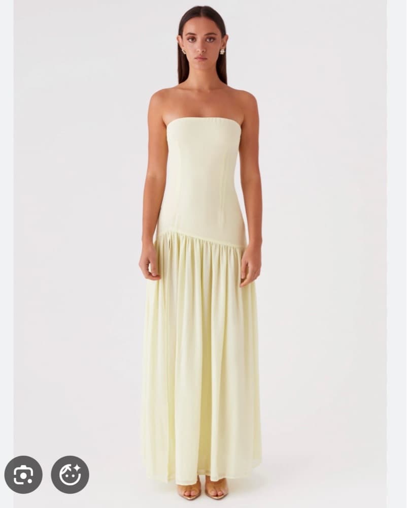 Elegant Strapless Maxi Dress - Image 1