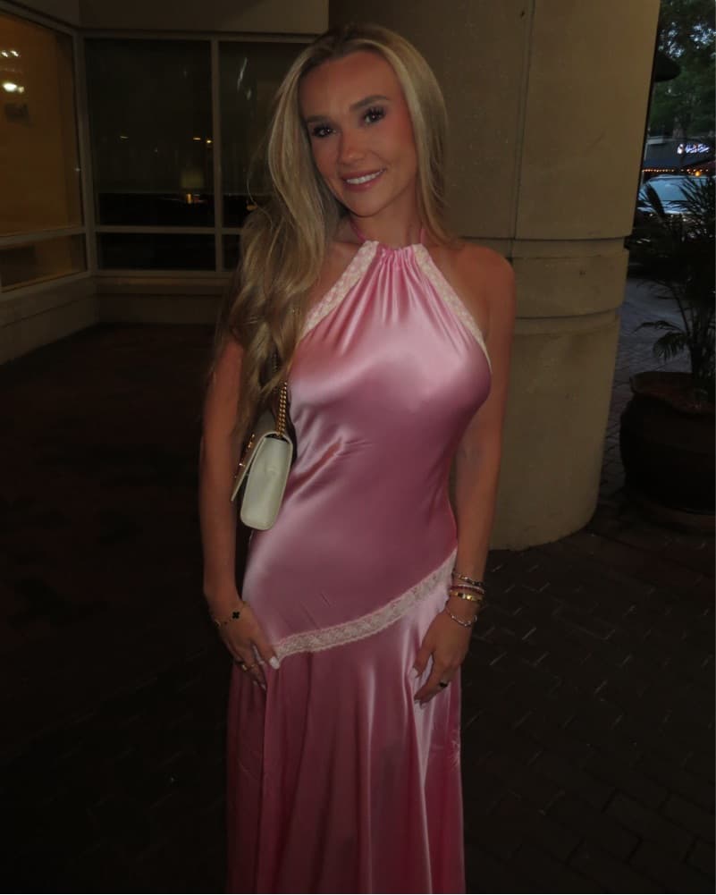 Braylon Silk Halter Gown - Image 3