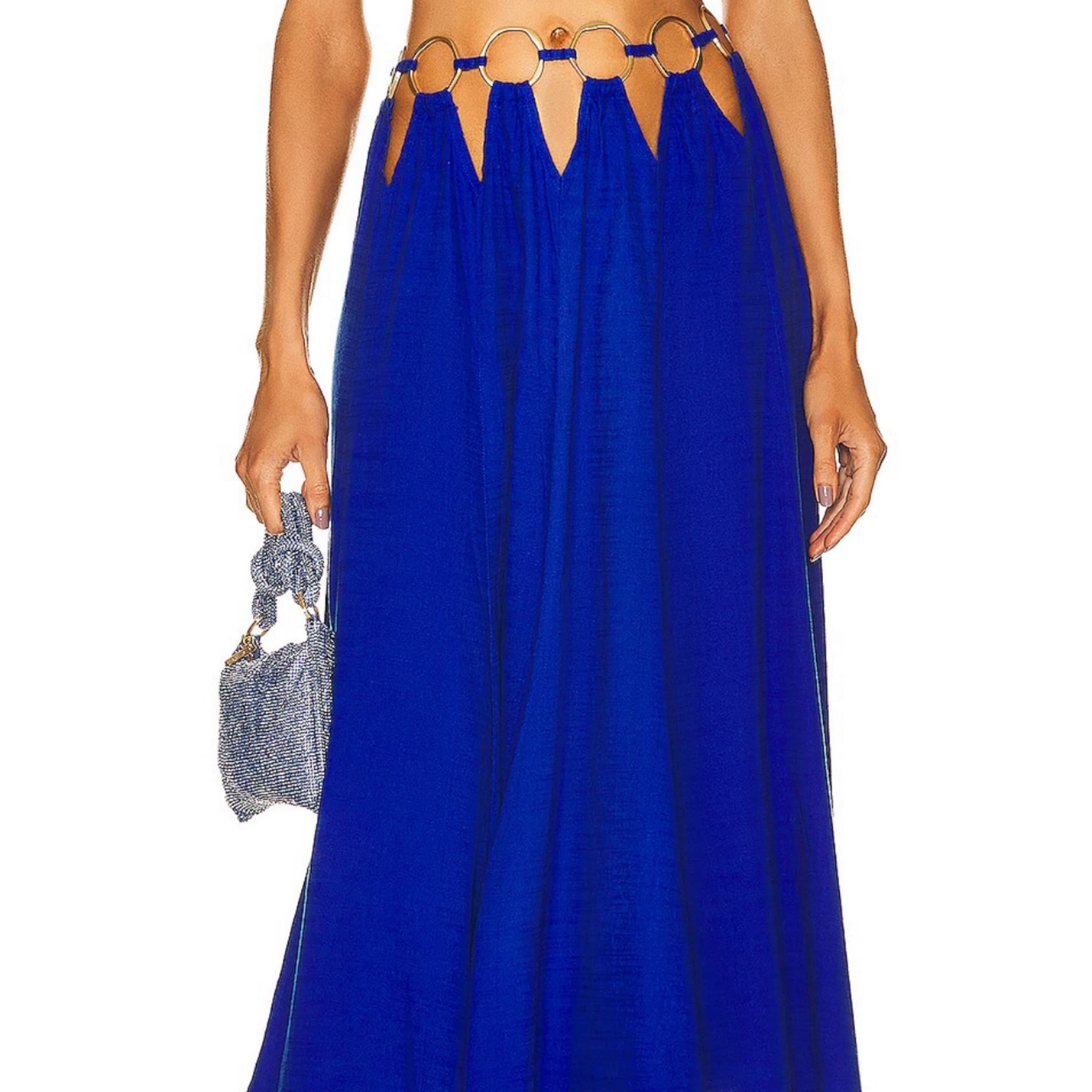Cult Gaia Blue Midi Skirt  - Image 2