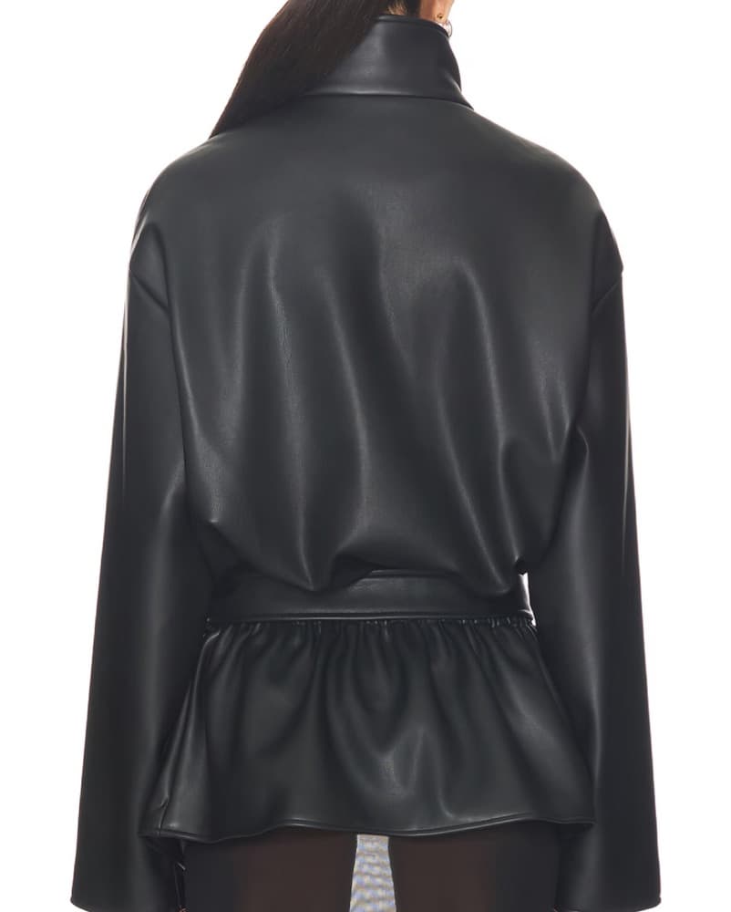 Edgy Leather Jacket with Pockets - Image 2