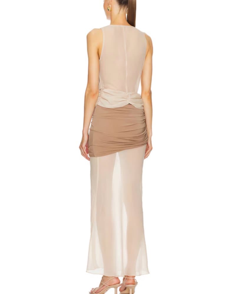 Nude Revolve Cocktail Formal Dress - Image 2