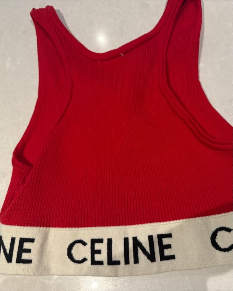 Vibrant Celine Ribbed Tank/bra Top - Image 3