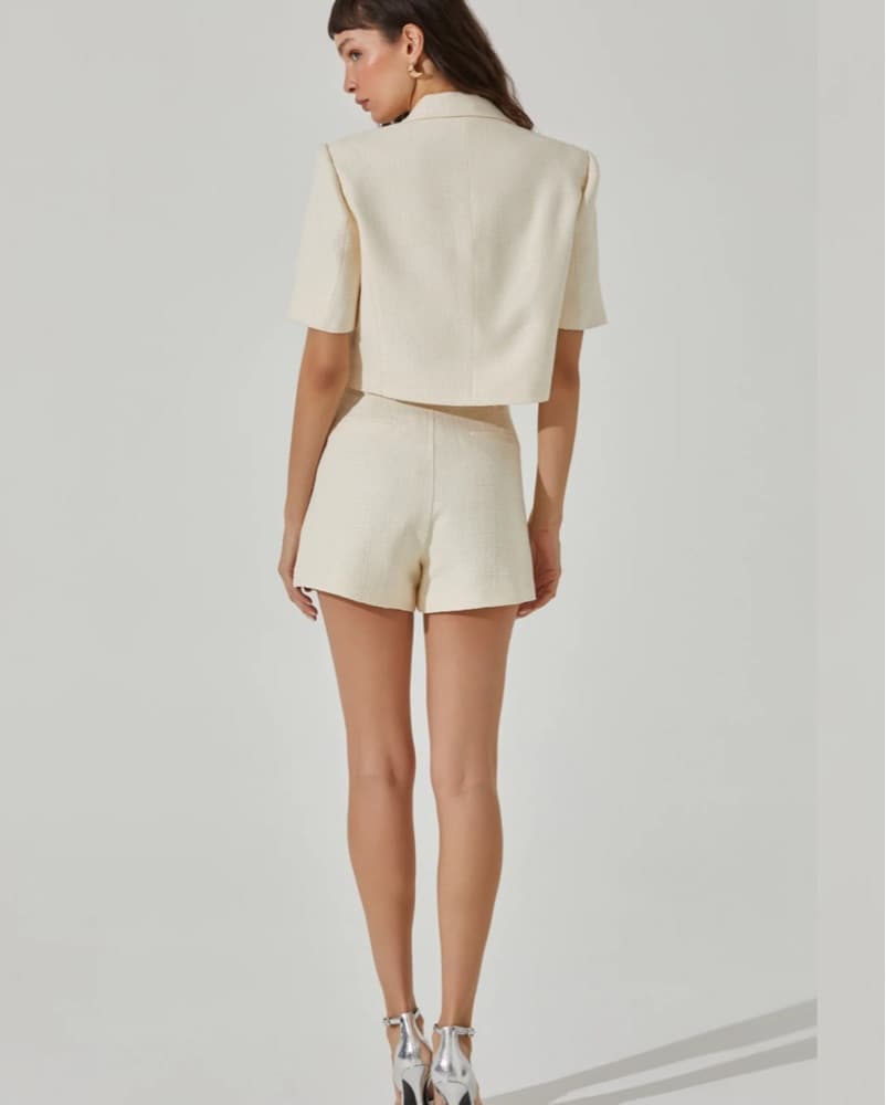 Ivory Blazer/Short Set - Image 3