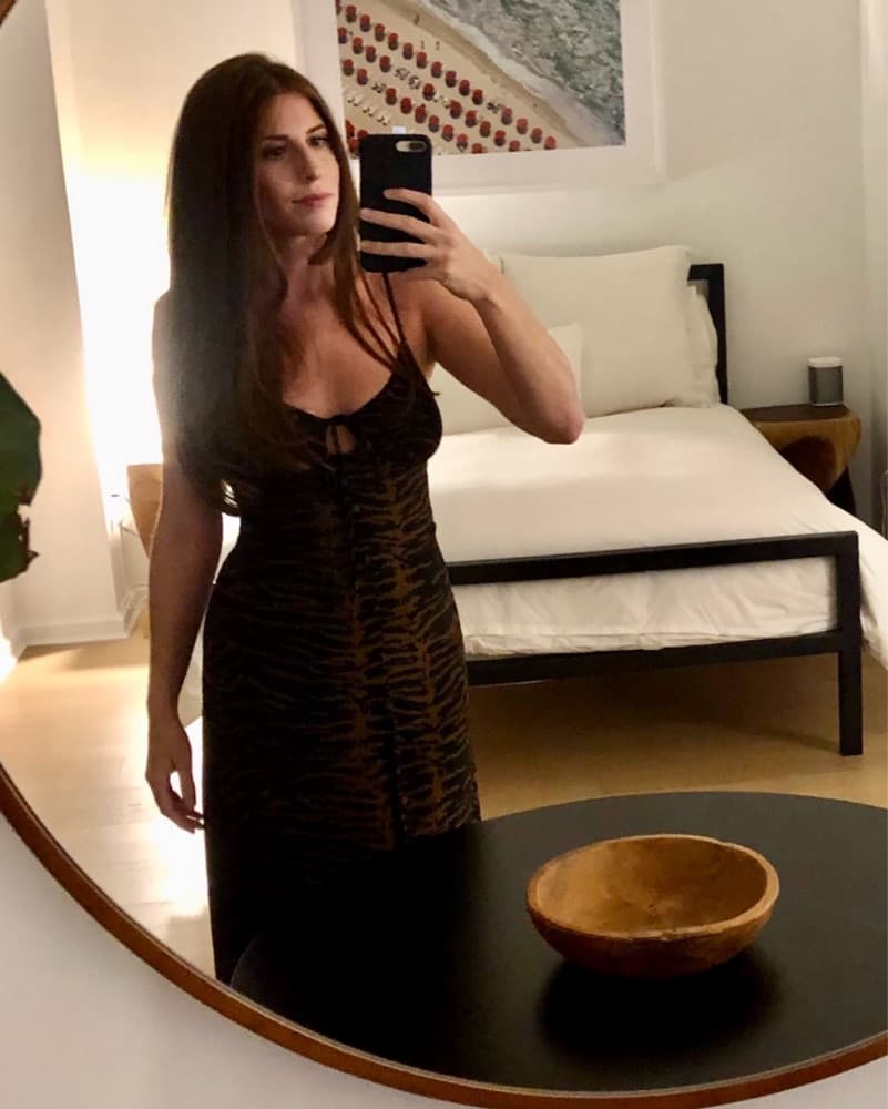 Staud Zebra Print Midi Dress - Image 2