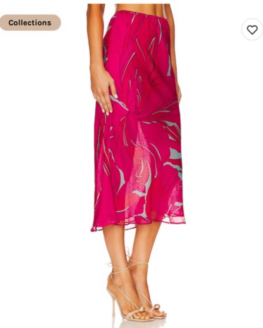 Cult Gaia Pink Midi Skirt - Image 1