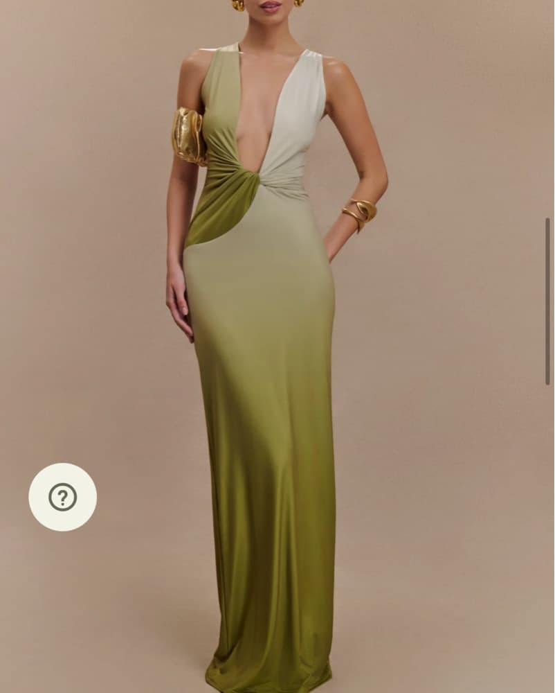 Meshki Stella Draped Slinky Maxi Dress - Image 1
