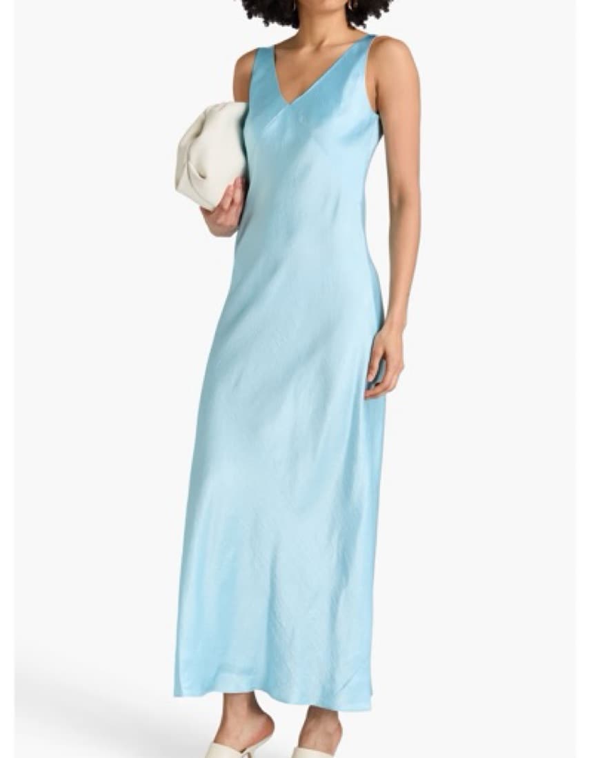 Greece Light Blue Silk Tank Dress XS - Image 1