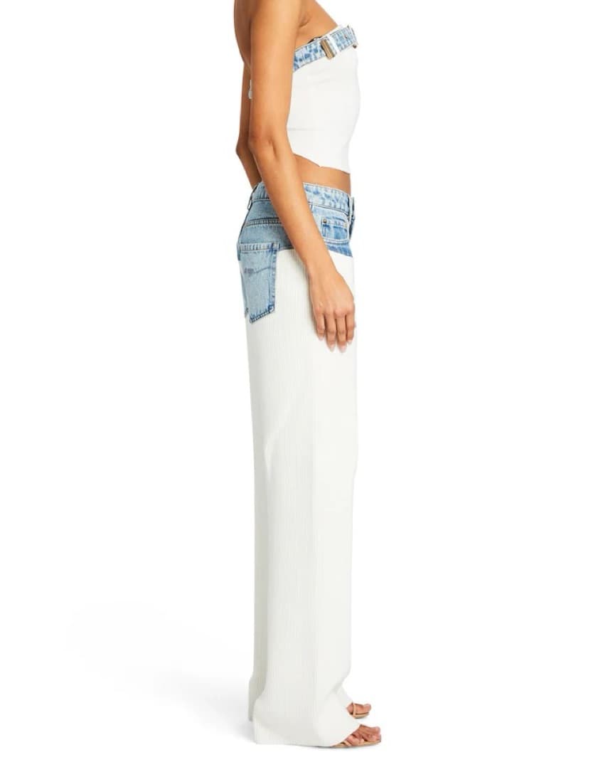 SER.O.YA CHANI KNIT DENIM PANT - Image 4