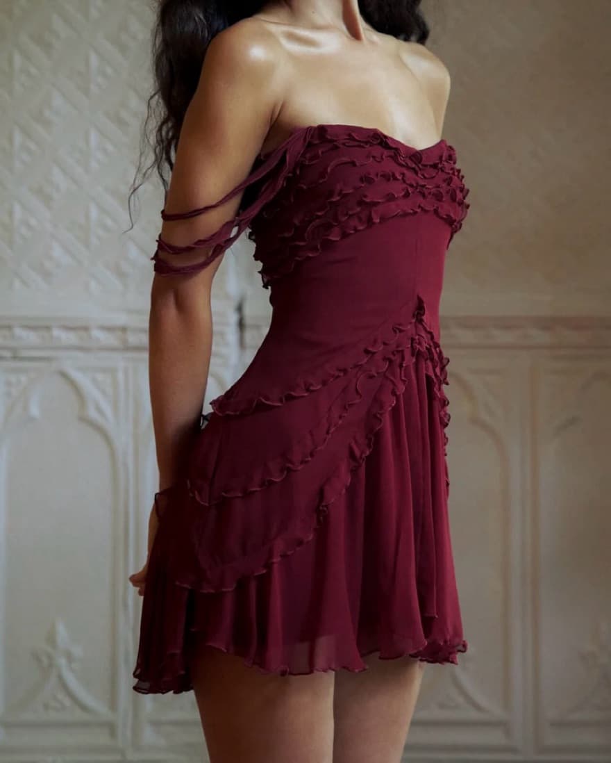 Mirror Palais Cascading Ruffle Dress - Image 1