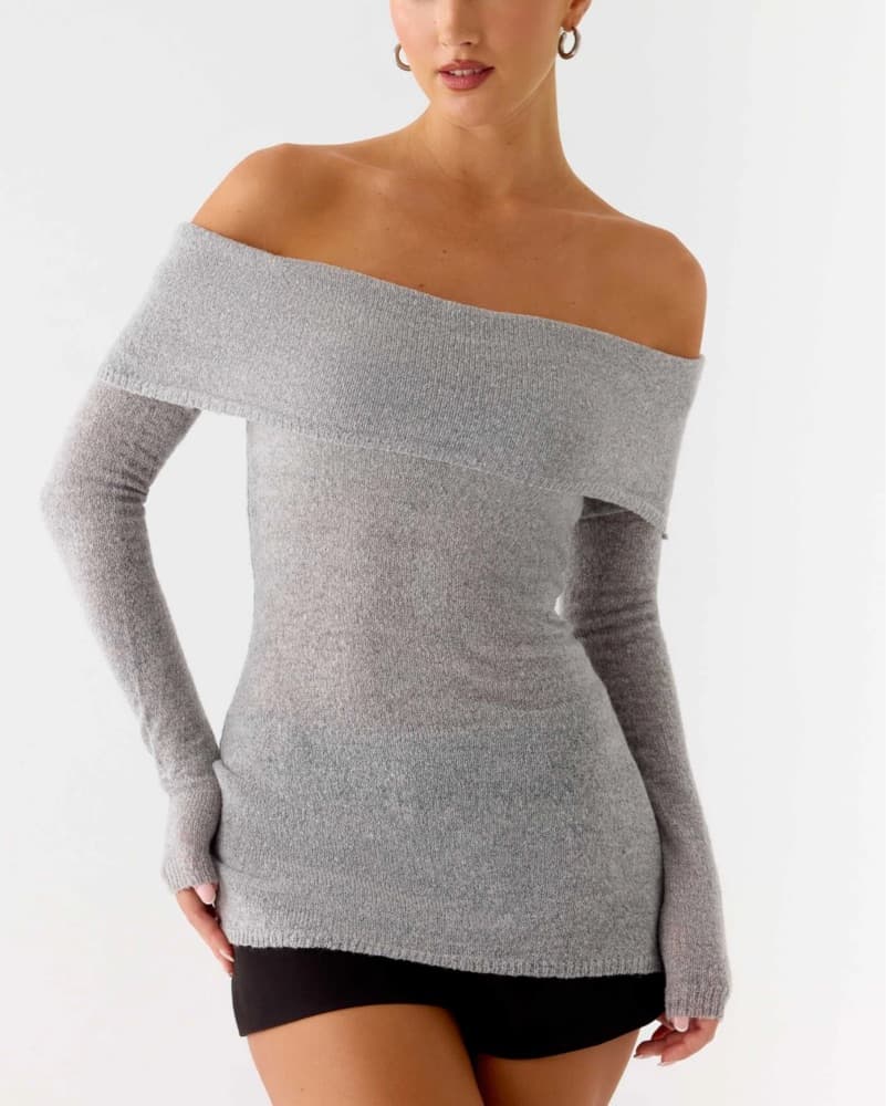 Romeo Bardot Knit Top - Image 1