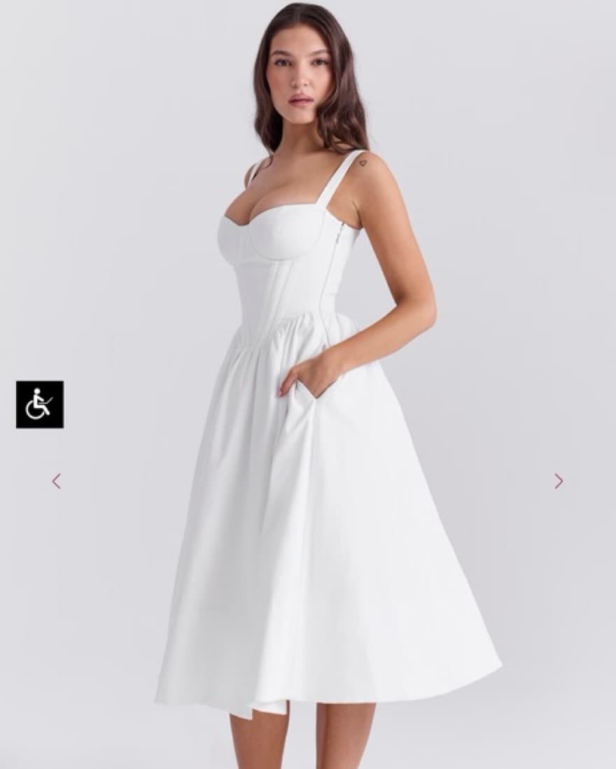 House of CB White Kelly Dress - Image 1