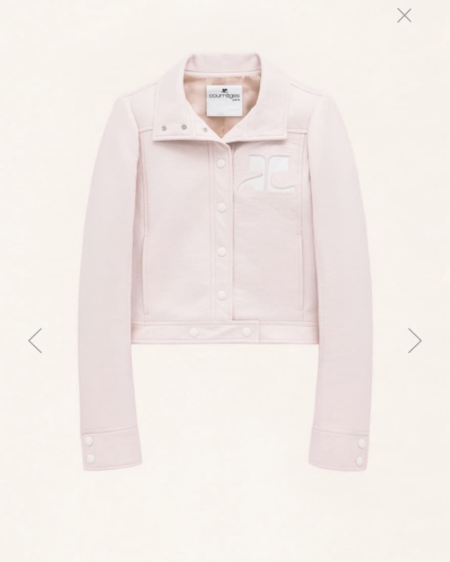 Courreges Reedition Vinyl Pink Jacket - Image 4