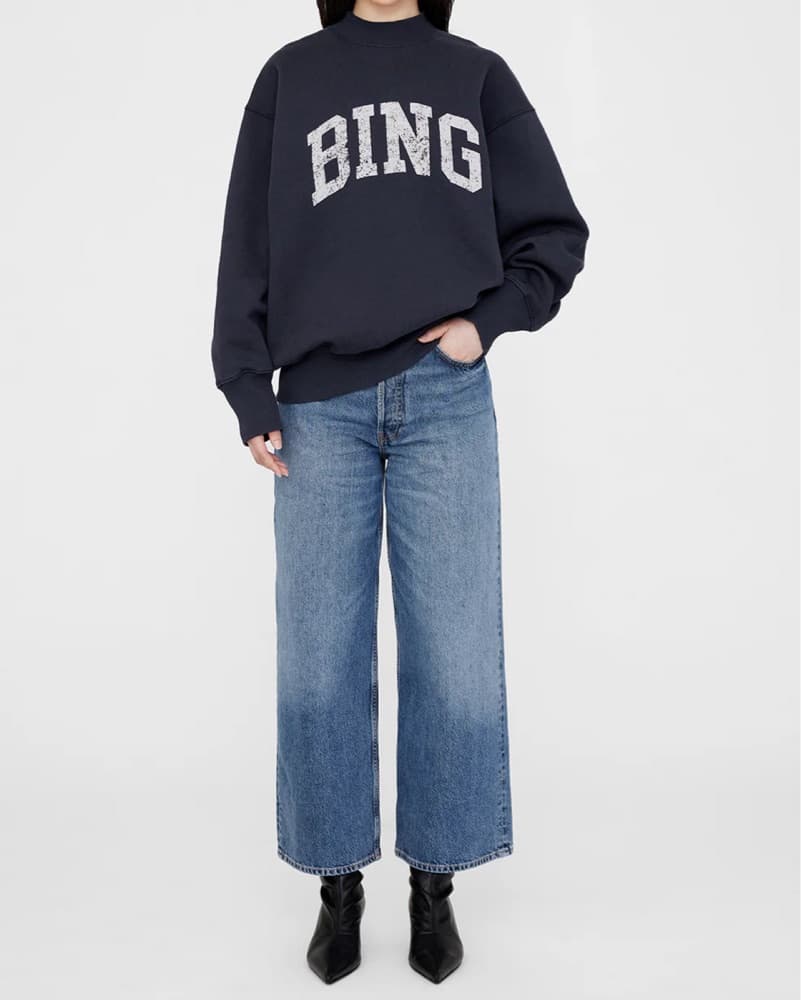 Mock Neck Graphic Sweatshirt - Image 3