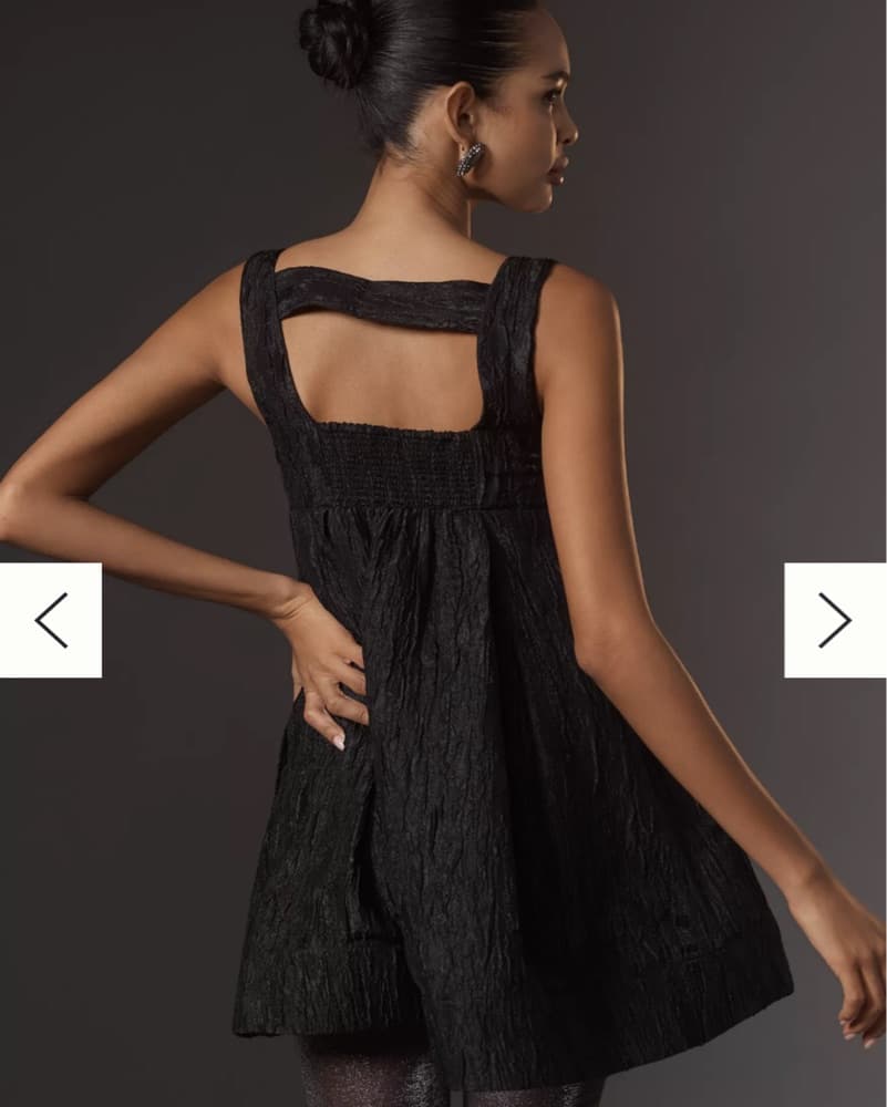 Anthopologie Maeve Mini Black Dress - Image 3
