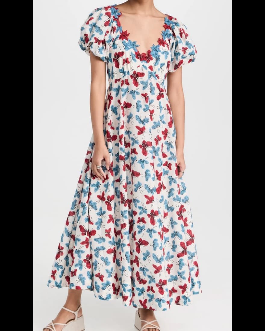 Long Cotton Butterfly dress  - Image 2