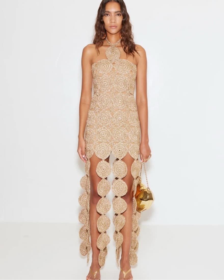 Simon Miller BEEP DRESS IN STAR GOLD - Image 5