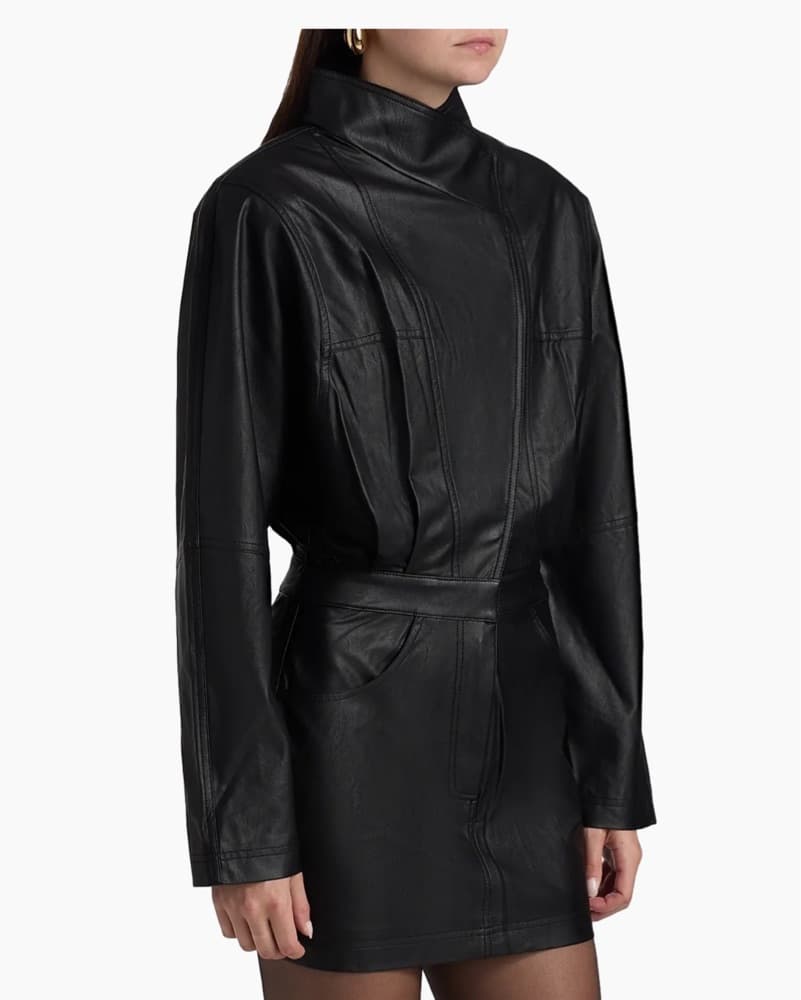Leather Coat Dress - Image 2