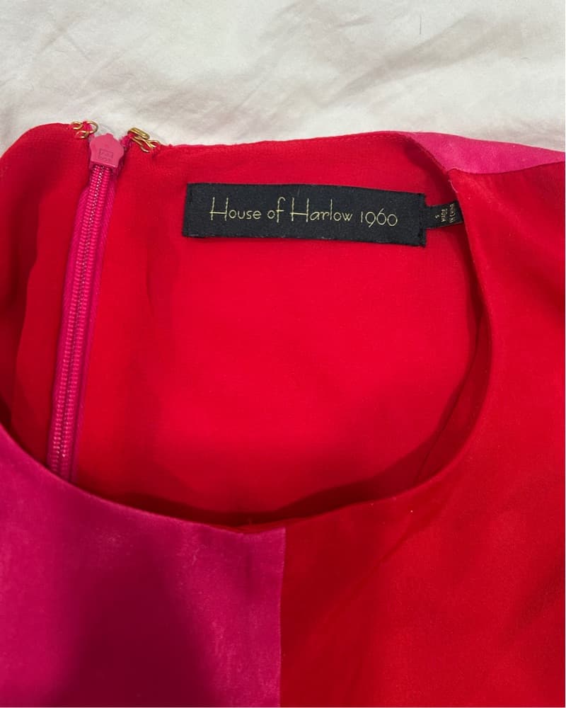 Fuchsia Tie Front Lotta Dress - Image 2