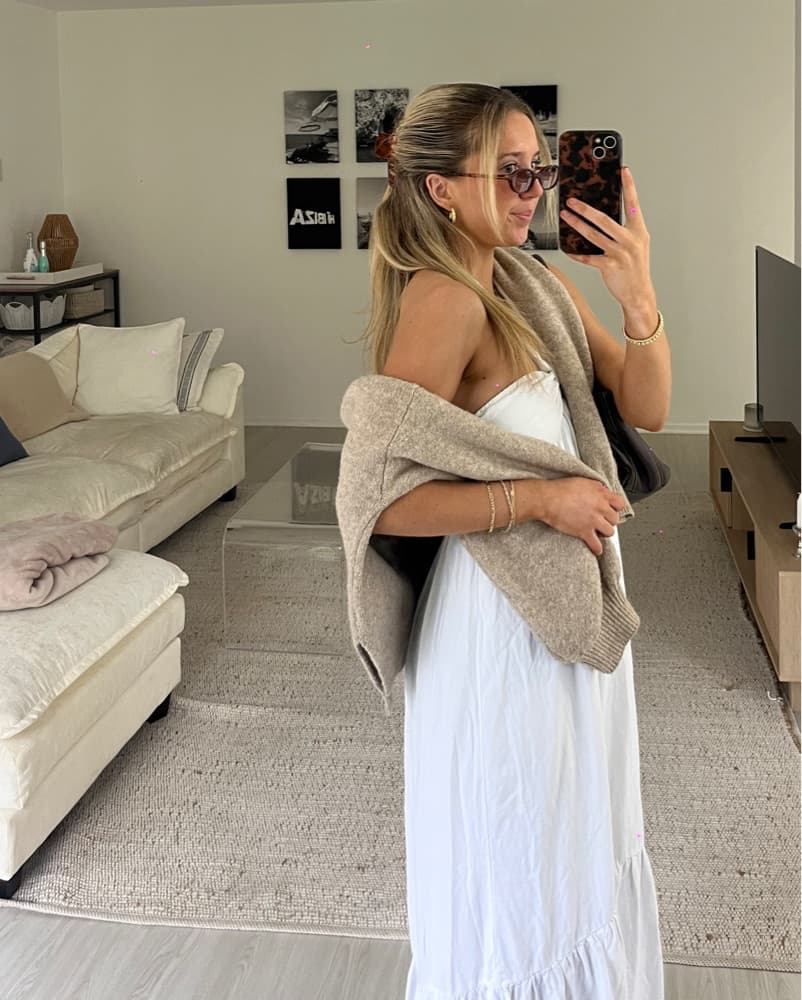 White Flowy Summer Maxi Dress - Image 3