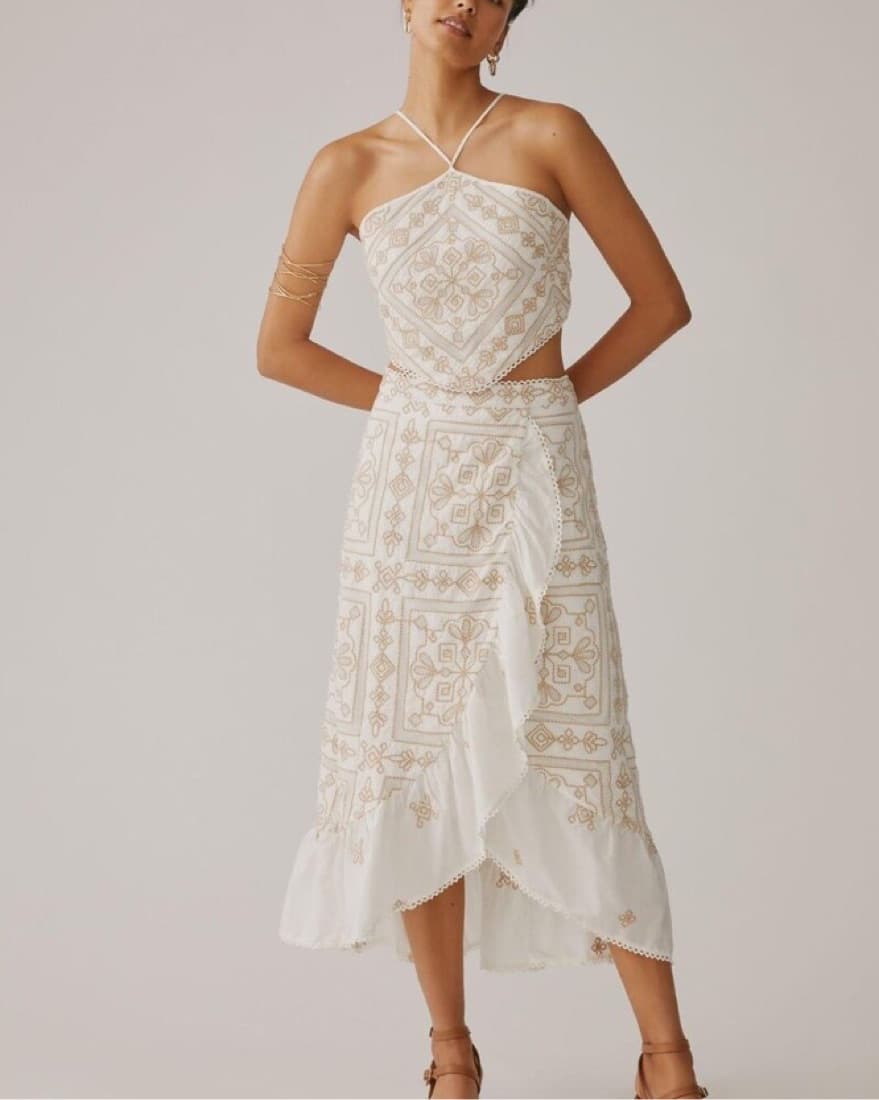 Anthropologie Embroided Matching Set - Image 1