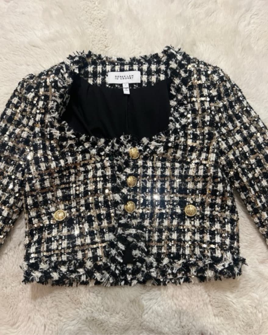 Derek Lam ‘Jacqueline’ Tweed Crop Jacket - Image 3