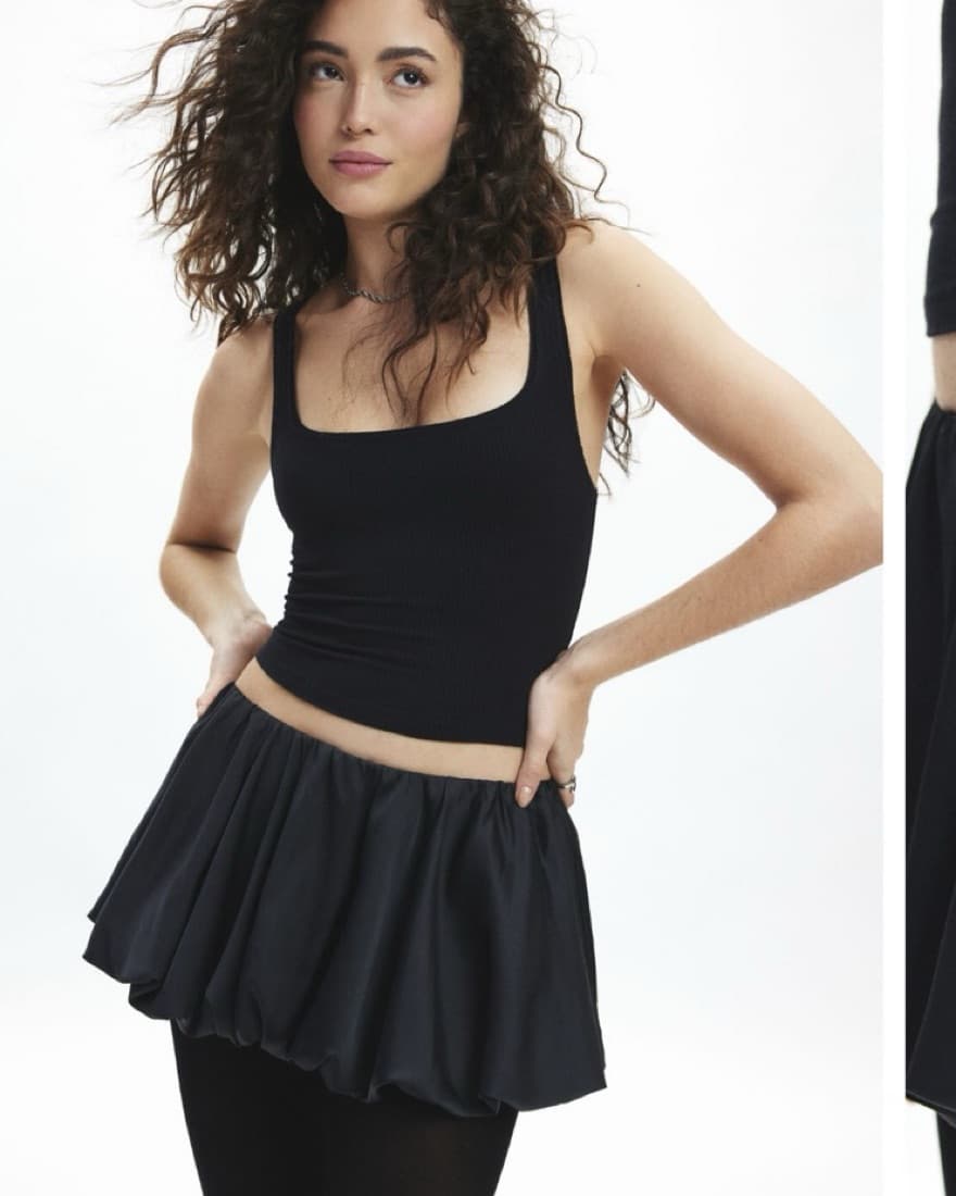 Satin Bubble Skirt  - Image 2