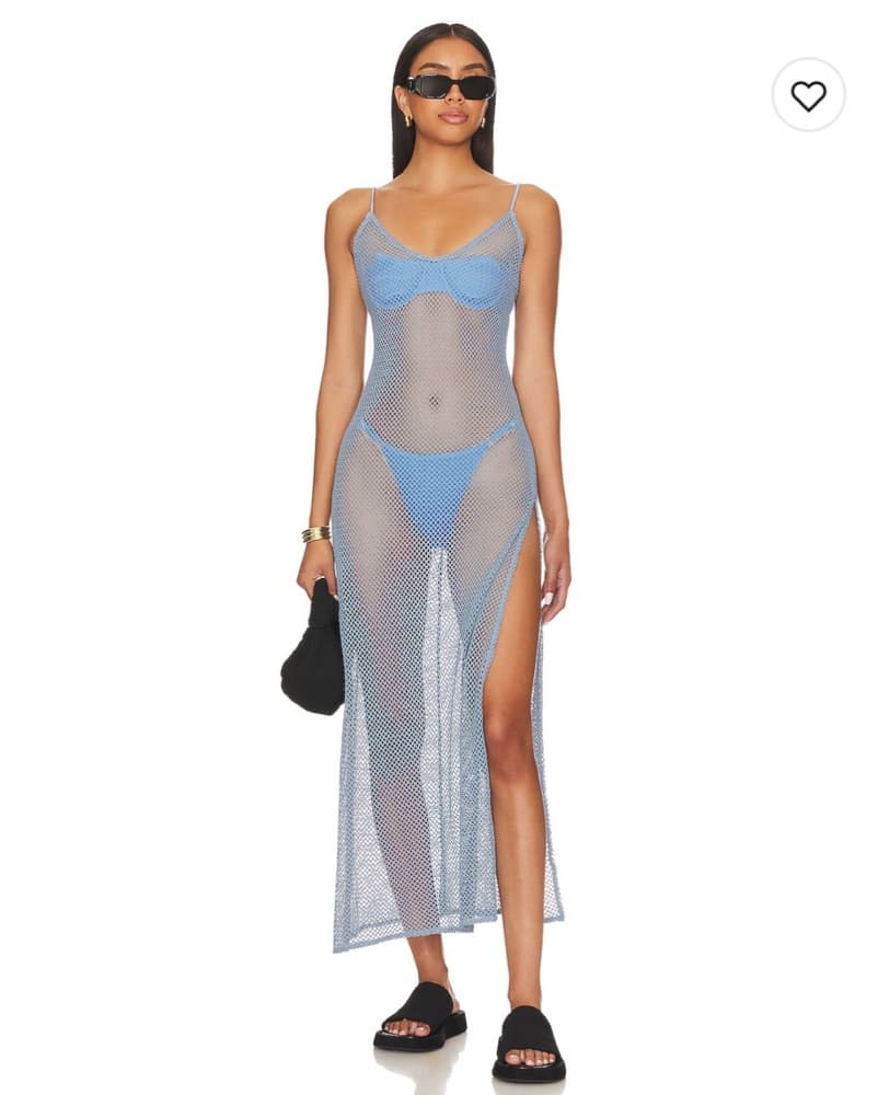 Arya Dress In Amalfi Blue  - Image 1