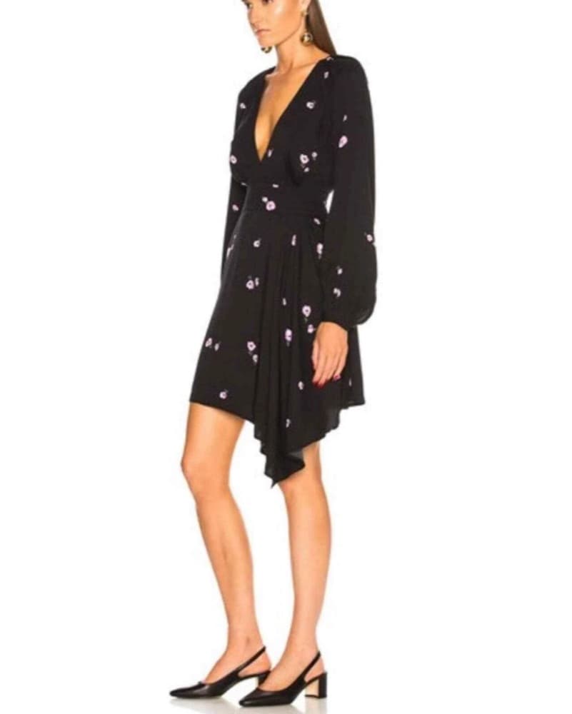 Equipment Femme Floral Wrap Dress - Image 3