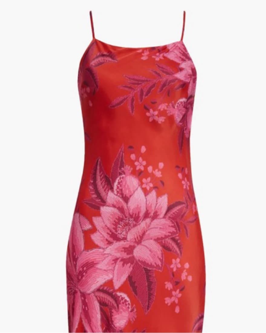 Farm Rio Silk Dress - Image 3