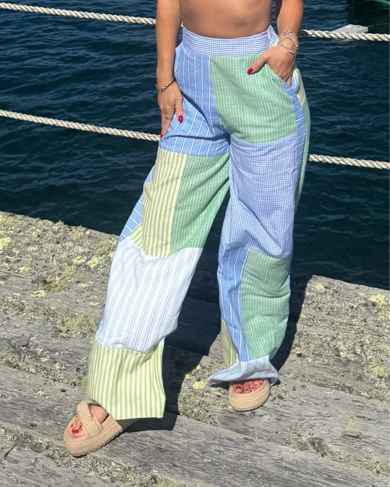 Colorful Striped Palazzo Pants - Image 3