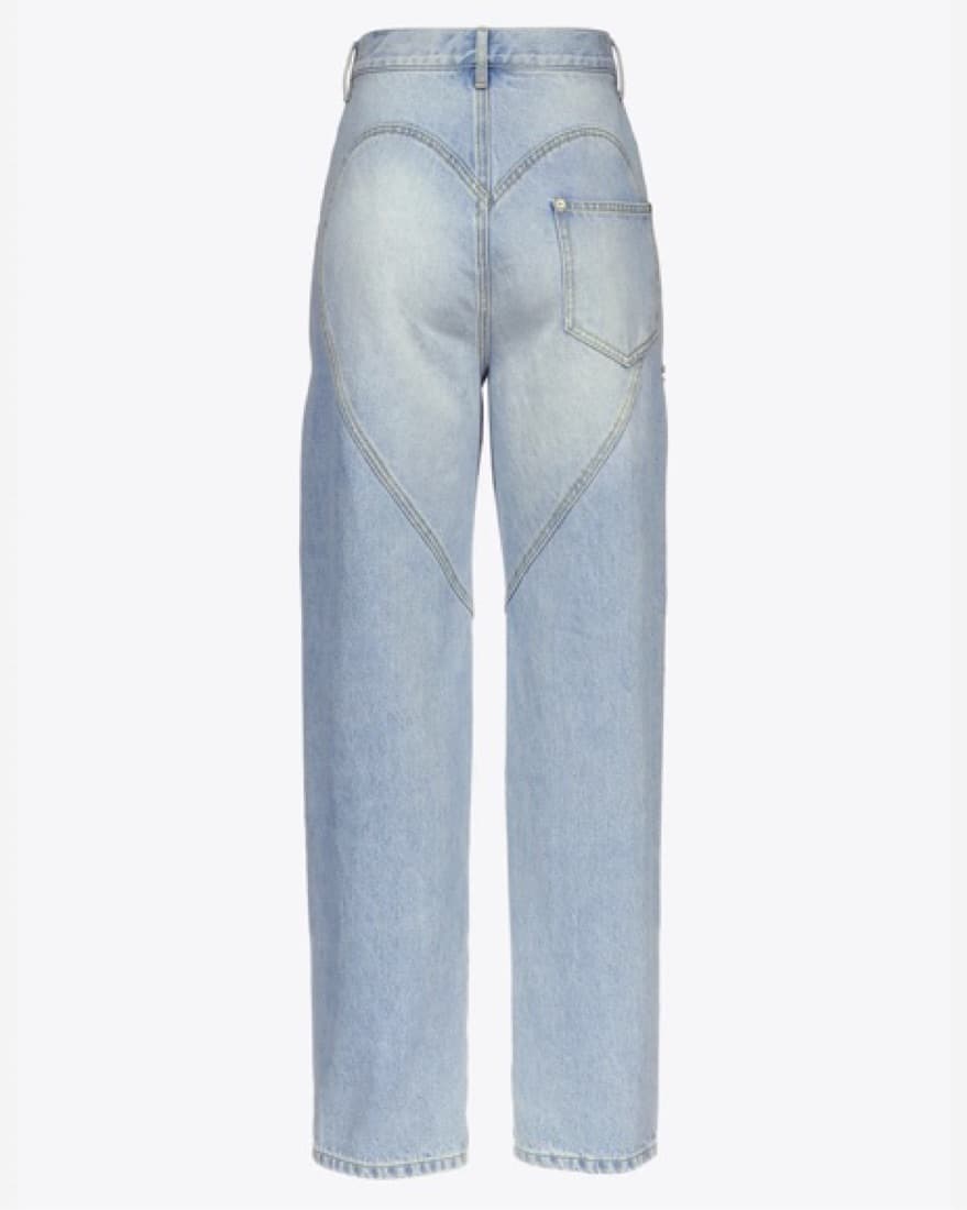 AREA Crystal Slit Jeans - Image 3