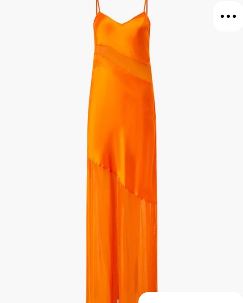 French Connection Satin Mesh Maxi dress - Image 4