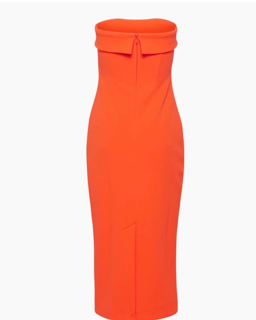 bright orange aritzia dress - Image 2