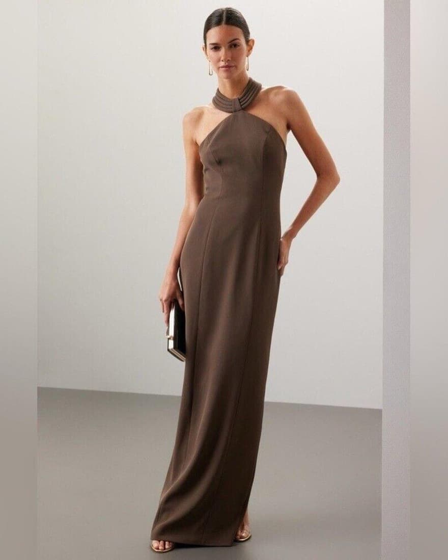 Ronny Cobo Brown Lenox Dress - Image 1
