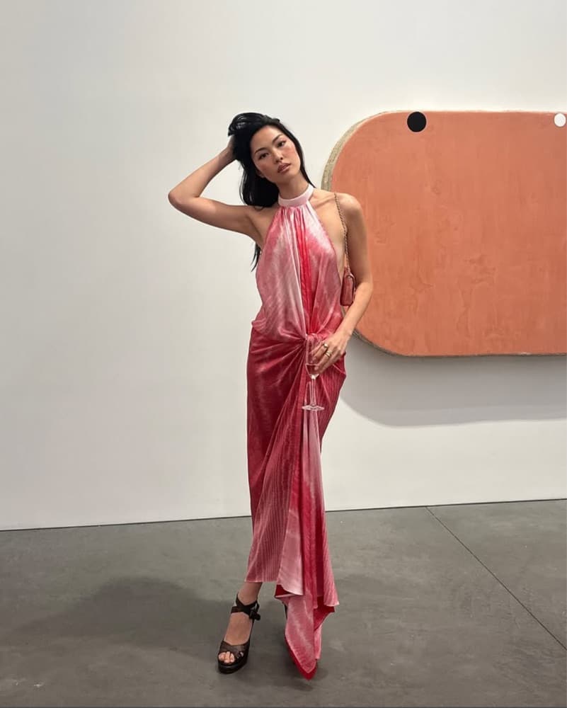 Silvia Tcherassi Theodora Pink Dress | Pink Wedding Guest Dress, Pink Formal Dress - Image 2