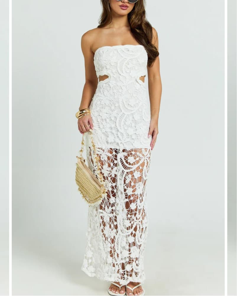 Elegant Lace Maxi Dress - Image 2