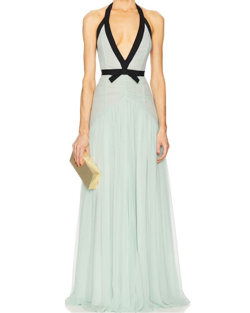 Helsa The Siren Dress in Silk Chiffon - Image 3